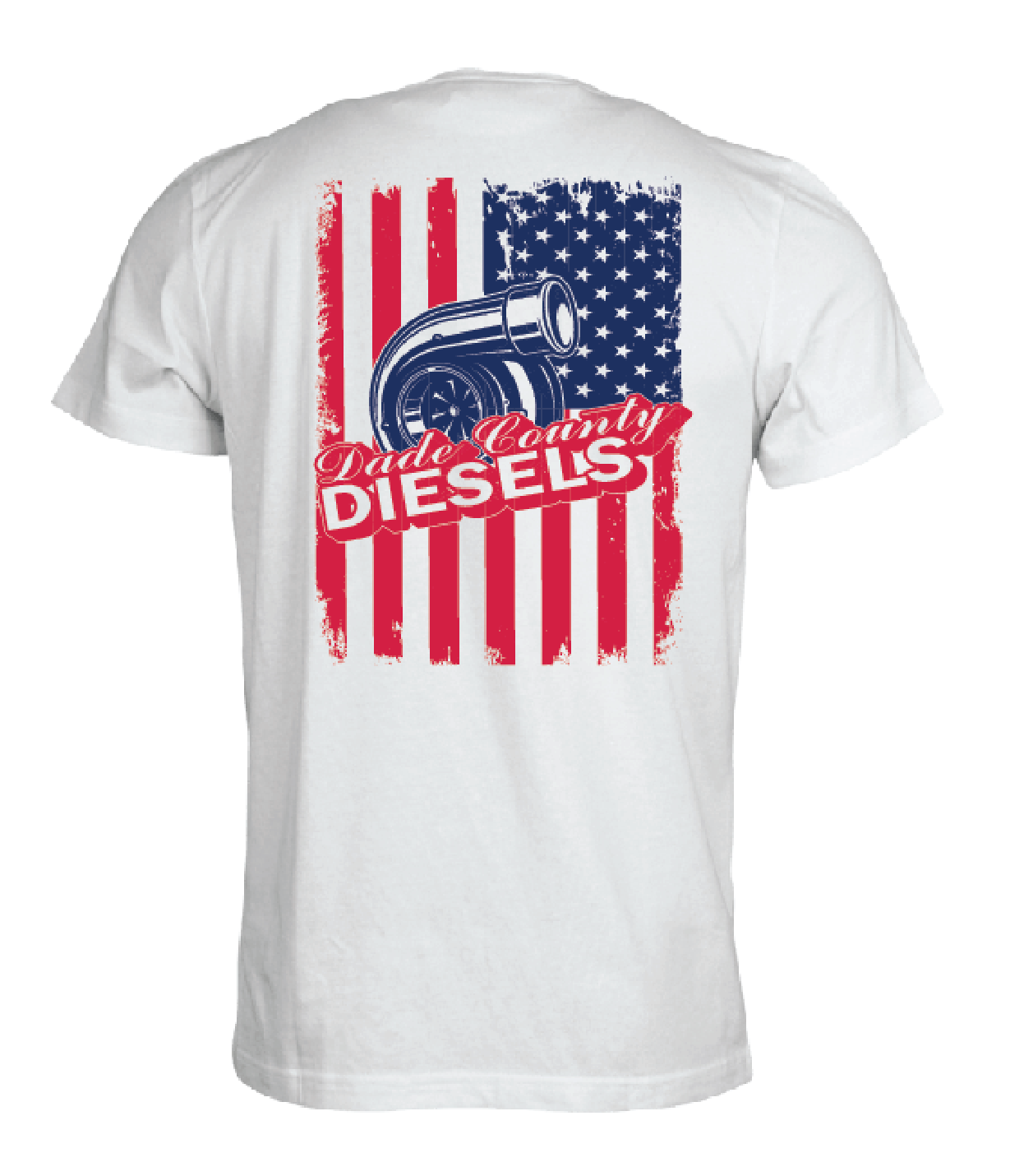 White Shirt - American Flag