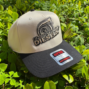 Natural / Black Bill - Snapback Hat - Curved Bill