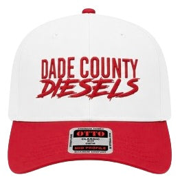 White / Red Bill - Snapback Hat - Curved Bill (Copy)