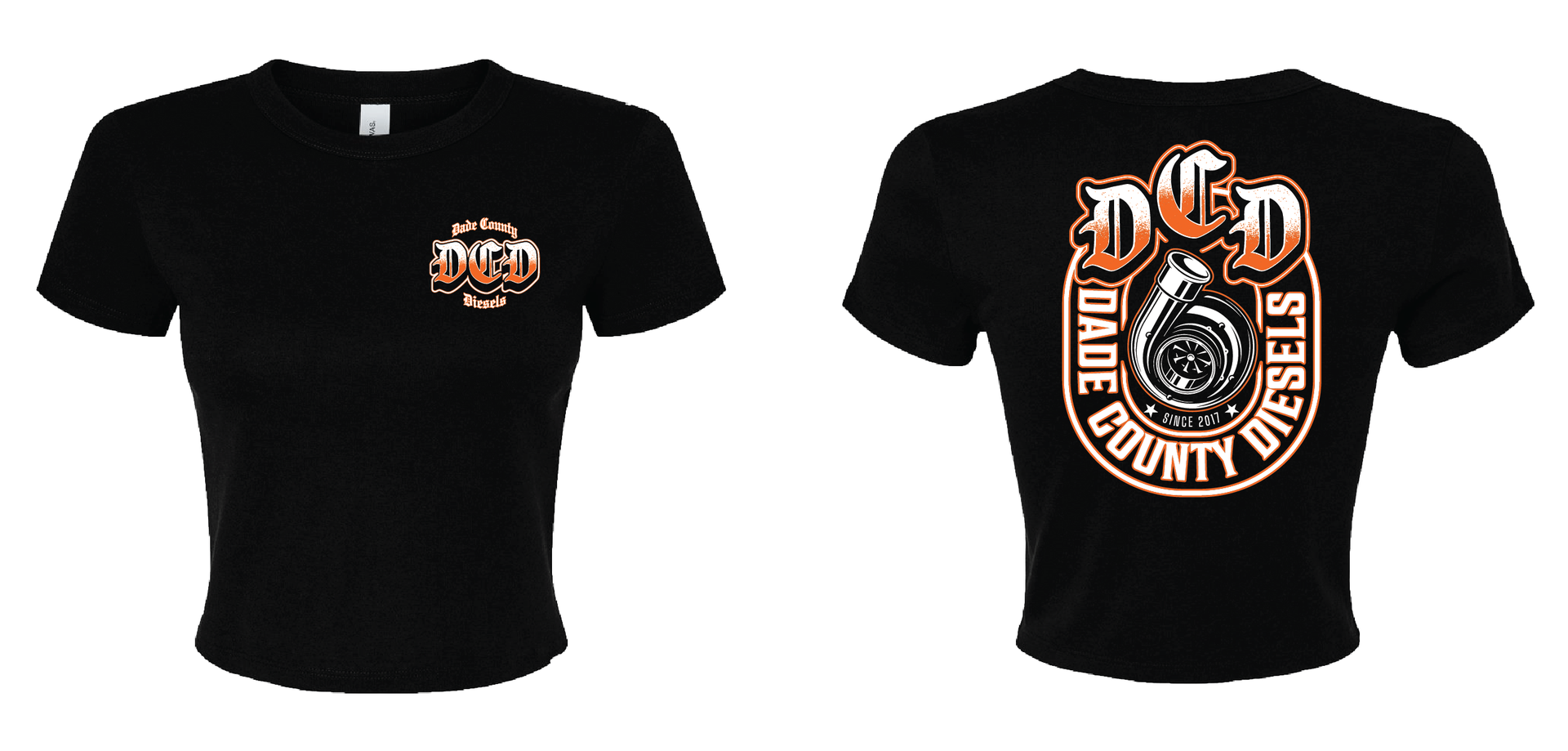 Women's Baby Tee Crop Top – Dade County Diesels | Truck Club