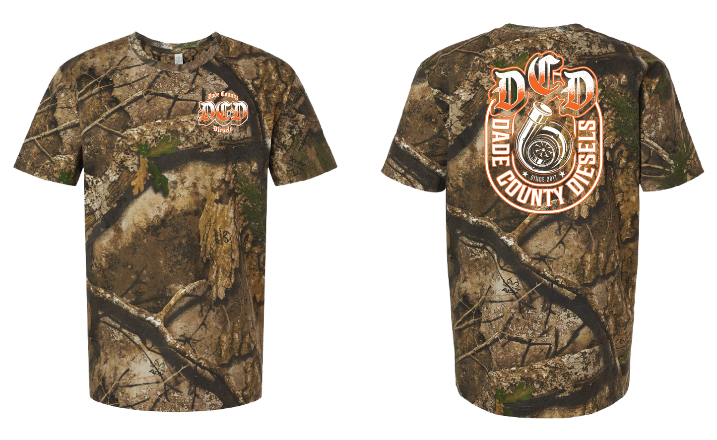 Camo Shirt - Old English Turbo (Orange)