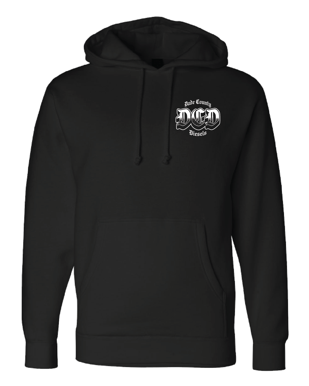 Black Hoodie - Old English Turbo Logo