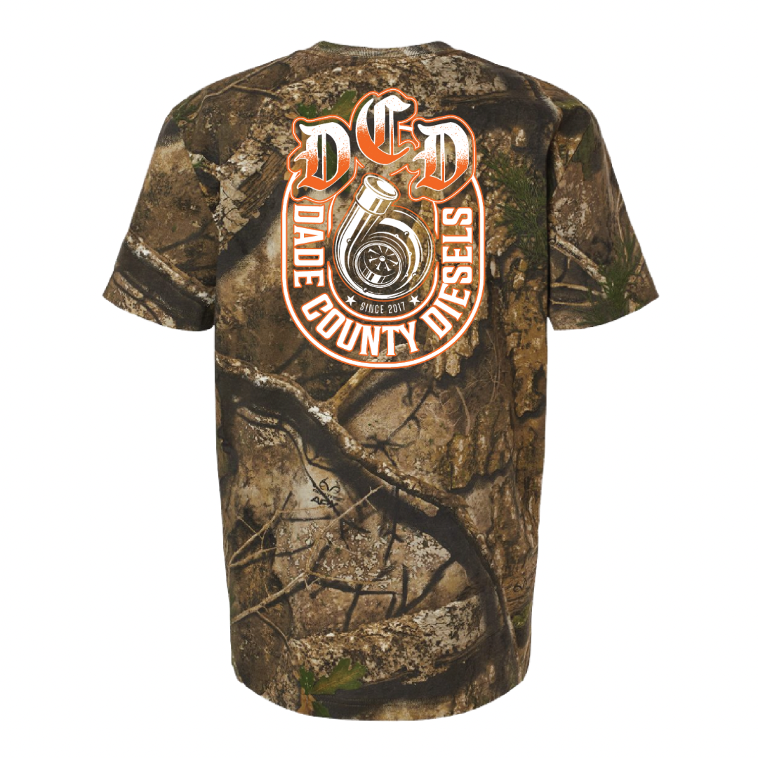 Camo Shirt - Old English Turbo (Orange)